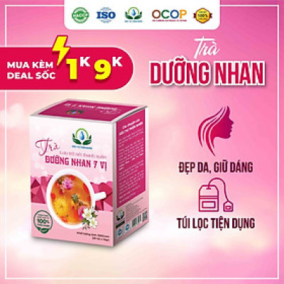 Trà Dưỡng Nhan 7 Vị Hộp 30 Túi Lọc x 10Gr Của Siêu Thị Thiên Nhiên
