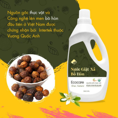 Nước giặt xả hữu cơ Bồ Hòn Ecocare tinh dầu Hoa Bưởi 4000ml