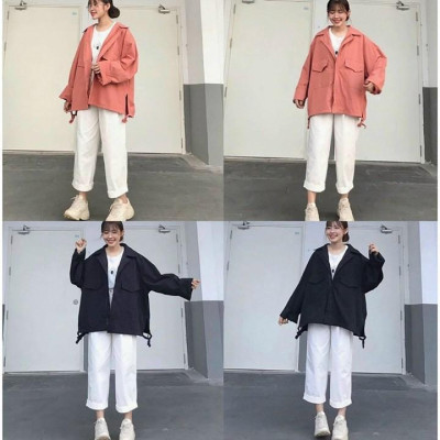 Áo khoác nữ xinh Cotton Túi Hộp xinh xinh -A707