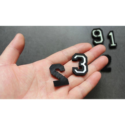 Patch_velcro số 0-9 cắt laser phát sáng gắn ba lô_túi xách