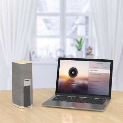 Loa không dây di động Smalody Bluetooth 5.0, bằng gỗ công suất lớn 20W, âm thanh nổi với khe cắm TF AUX