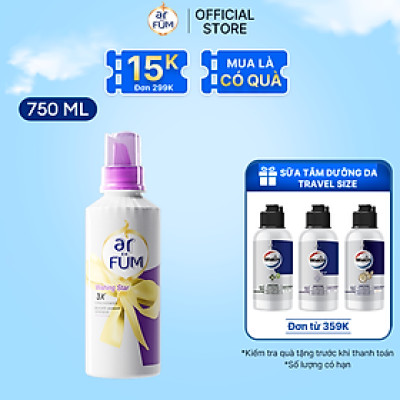 Nước Giặt Đậm Đặc Arfum Hương Nước Hoa, Dùng Cho Len, Lụa, Linen, Cotton Và Quần Áo Trẻ Em (750ml/ Chai)