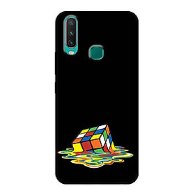 Ốp Lưng in cho Vivo Y17 Mẫu Rubik Màu Nước - Hàng Chính Hãng