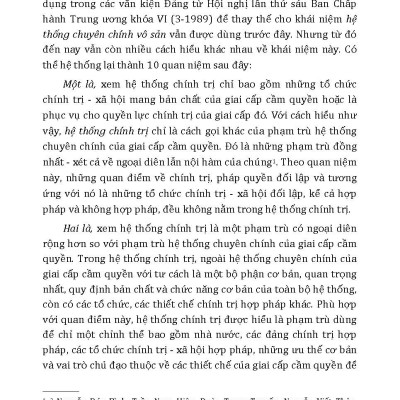 Những Đặc Trưng Cơ Bản Của Bộ Máy Quản Lý Đất Nước Và Hệ Thống Chính Trị Nước Ta Trước Thời Kỳ Đổi Mới
