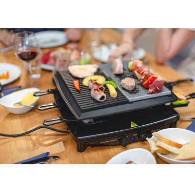 Bếp nướng điện 2 vùng STEBA RC 4 plus deluxe chrom Hàng chính hãng