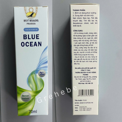BLUE OCEAN – Dung dịch xịt mũi kháng khuẩn nano bạc (Chai 70ml)