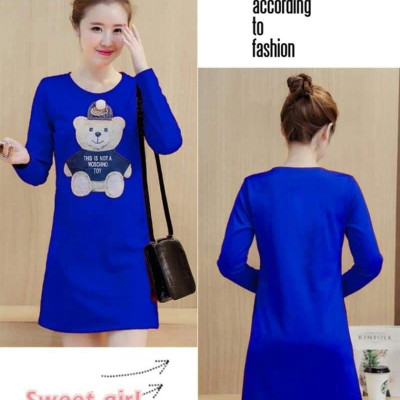 Đầm bầu váy bầu công sở suông thời trang Hàn Quốc dona 21111305