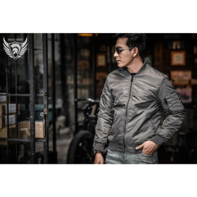 Áo khoác Bomber Basic Slimfit chất liệu vải polyester lụa cao cấp phong cách sang trọng - ARES SHOP