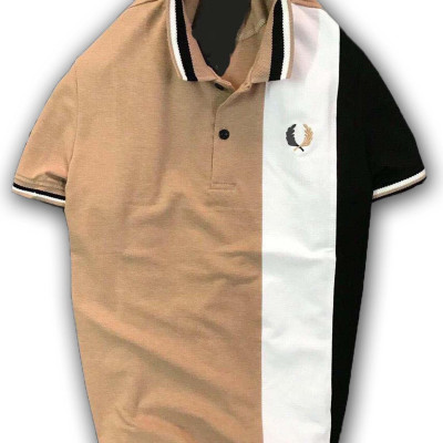 Áo Thun Nam Ngắn Tay Cổ Bẻ Thêu Bông Lúa, Phối Thân Cực Chất, Phong Cách Trẻ Trung - LZPS106