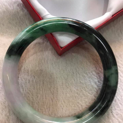 VÒNG TRÒN TO NAM ĐÁ CẨM THẠCH SƠN THỦY SỊN 60MM XANH ĐẬM TRẮNG BÓNG ĐỀU NAM 68KG ĐẾN 82KG ĐEO