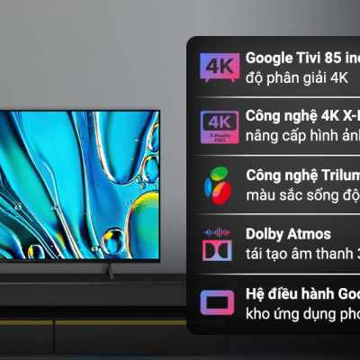 K-85S30 - Google Tivi Sony 4K 85 inch K-85S30 - Hàng Chính Hãng