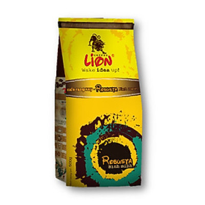 Cà phê rang xay Robusta Bình Minh Lion Cafe 500gr