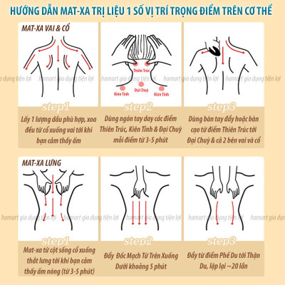 Dầu Massage Body 500ml Tinh Chất Gừng Ngải Cứu Spa Đông Y Cổ Vai Gáy Dưỡng Sinh Giảm Đau Xương Khớp