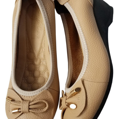 Giày Búp Bê Nữ Da Bò BIGGBEN Cao Cấp BB74