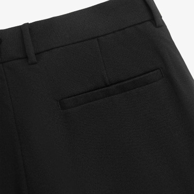 Quần vải / Quần tây nam màu Đen Form Slim (ống thoải mái không ôm ) - ROUTINE 10F24PFO003 | ROUTINE CÀ MAU