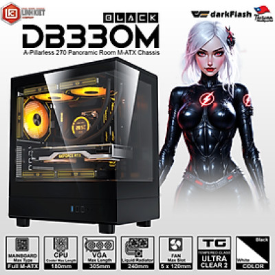 VỎ CASE MÁY TÍNH DARKFLASH DB330M (Full M-ATX) - Hàng chính hãng