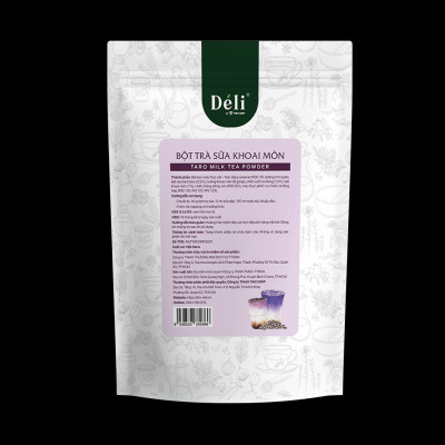 Bột trà sữa khoai môn 3in1 Déli - 1kg ( 25 ly ) pha chế trà sữa tiện lợi, nhanh chóng