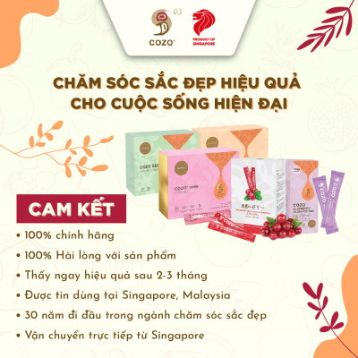 Bột Uống Dưỡng Da Toàn Diện Cozo NMN Giúp Làm Trắng Da, Bảo Vệ Khỏi Tia UV, Ngăn Ngừa Lão Hóa, và Tái Tạo Tế Bào Da Toàn Thân