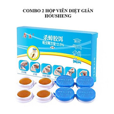 Combo 2 hộp thuốc diệt gián sinh học Housheng, diệt tận gốc tất cả các loại gián, hiệu quả, an toàn.