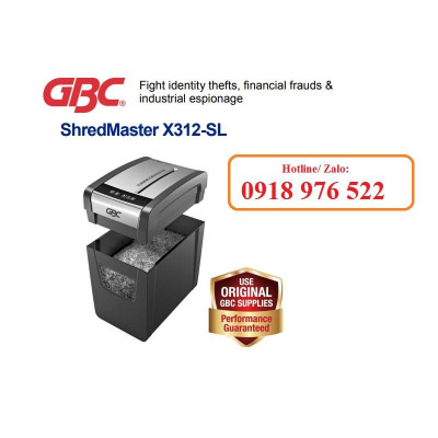 MÁY HỦY TÀI LIỆU GBC SHREDMASTER X312-SL (Hàng chính hãng)