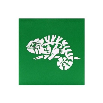 Thiệp 3D Tắc Kè Hoa – Thiệp Pop Up Nghệ Thuật Độc Đáo, Sáng Tạo, Thú Vị, A18