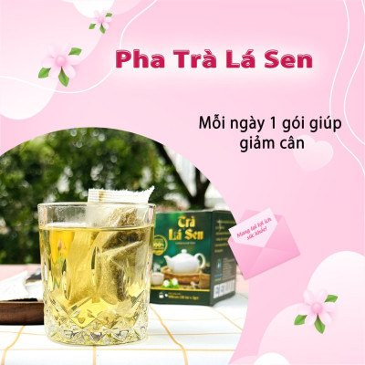 Đặc Sản Đồng Tháp - Trà Lá Sen Siêu Thị Thiên Nhiên - 1 hộp 30 túi lọc - OCOP 4 SAO