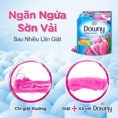 Nước Xả vải DOWNY Hương Nước Nắng Mai Túi 4L