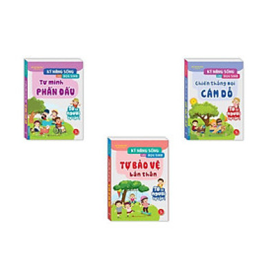 Sách - Kỹ Năng Sống Cho Học Sinh - Tự Mình Phấn Đấu + Tớ Có Thể Tự Bảo Vệ Bản Thân + Chiến Thắng Mọi Cám Dỗ - Combo 3 Cuốn - Minh Thắng