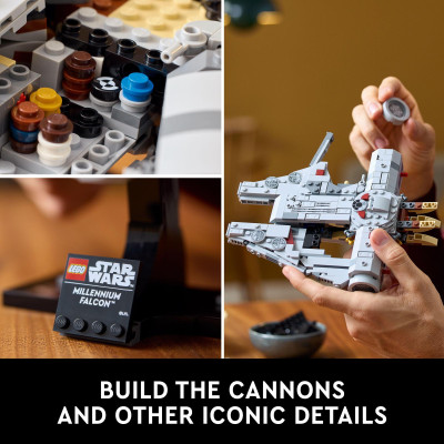 LEGO STAR WARS 75375 Đồ chơi lắp ráp Phi thuyền vũ trụ Millennium Falcon