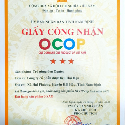 Trà Gừng Đen Ogatea