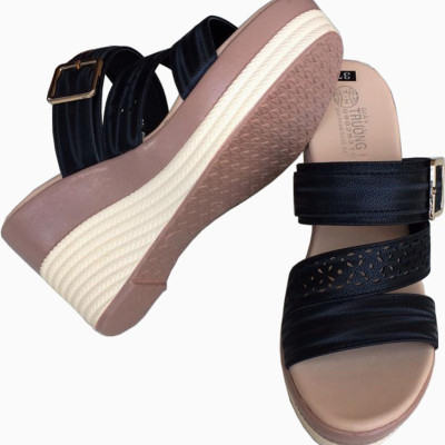 Dép quai ngang nữ đế cao 10cm thời trang cao cấp Trường Hải QN224