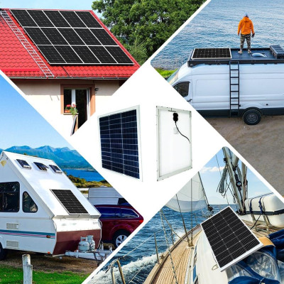 Tấm Pin Năng Lượng Mặt Trời Công Suất 40w Và Bộ Điều Khiển điện năng