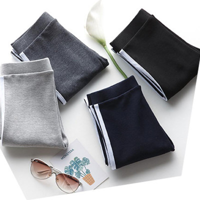 Quần legging tập Yoga kẻ sọc (Đen)