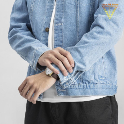 Áo khoác jean nam 3 mạc nối trẻ trung năng động