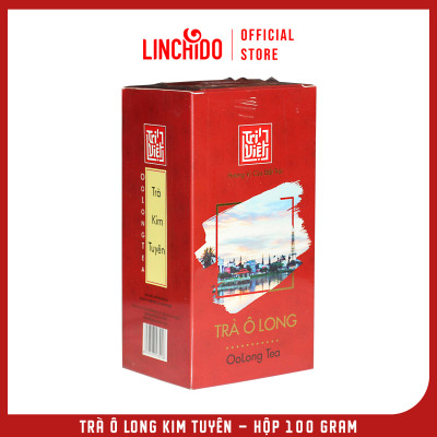 Trà Oolong (Ô long) Kim Tuyên Hộp Giấy 100g - Trà Ô long Trí Việt