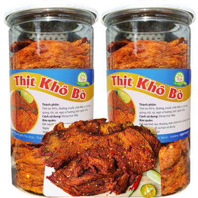Khô Bò Miếng Mềm Ngon Cao Cấp TLP - Hũ 250G