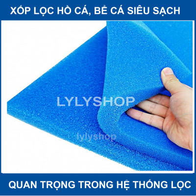 2 Xốp Lọc 90x30cm &  Bông Lọc 60x13cm | Vật Liệu Lọc Nước Hồ Cá Hiệu Quả