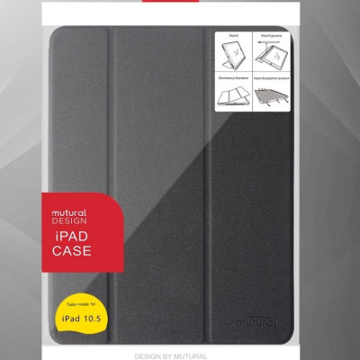 Bao da Mutural Tailor dựng đứng có khay bút dành cho iPad 10.2 inch ( 2019 ) - Hàng chính Hãng