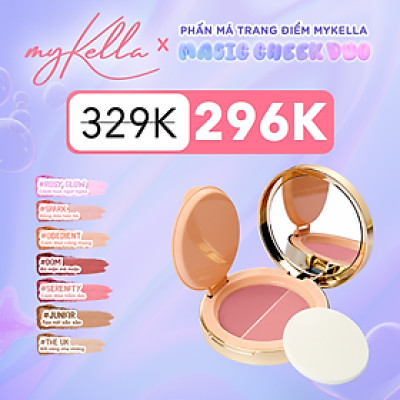 Phấn Má Trang Điểm myKella Magic Cheek Duo Lâu Trôi Và Trendy
