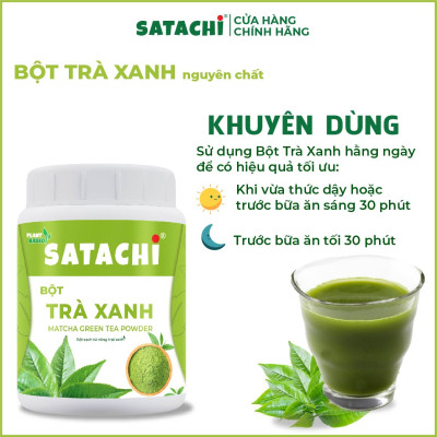 Bột Trà Xanh nguyê n ch ất SATACHI. Hộp 98g