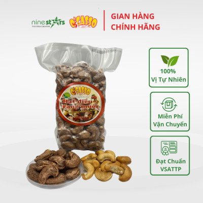 500G Hạt Điều Rang Muối Vỏ Lụa Loại Cồ O
