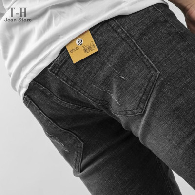 Quần Jean Nam TH Store Bò Kaki Siêu Co Dãn Nhiều Màu Xanh và Đen