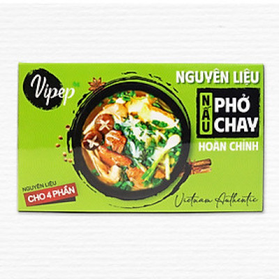 Nguyên Liệu Nấu Phở Chay Hoàn Chỉnh Vipep 320G