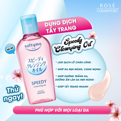 Dầu Tẩy Trang Làm Dịu Nhẹ Làn Da Kose Softymo Speedy Cleansing Oil (03 Phân Loại)