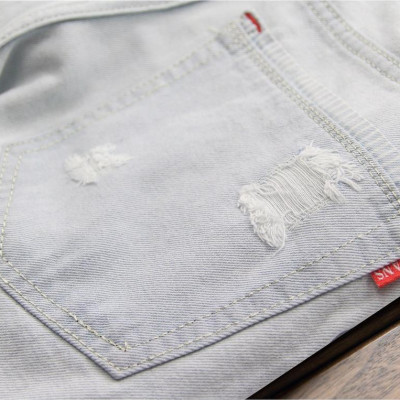 Quần short jean nam xanh bạc Q32