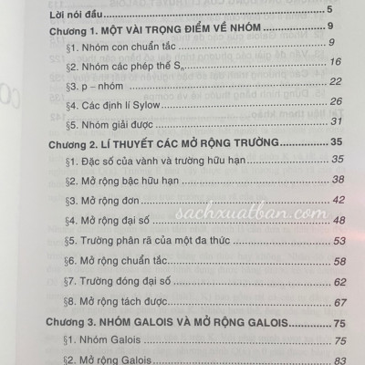 Sách Cơ sở lí thuyết Galois