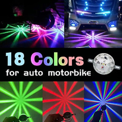 Áo Thun Nam Bộ Đèn Gầm 48 Tia Trang Trí Xe Máy, Ô Tô 12V-80V Cực Đẹp – Tự Động Đảo Màu, Mẫu Mới Cao Cấp