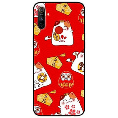 Ốp lưng dành cho Realme C3 mẫu Họa Tiết Mèo Đỏ