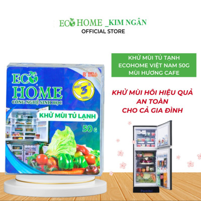 Khử Mùi Tủ Lạnh Công Nghệ Sinh Học ECOHOME 50G Mùi Hương Cafe Giúp Loại Bỏ Mùi Hôi Từ Thịt Cá Thức Ăn Thừa Rau Củ