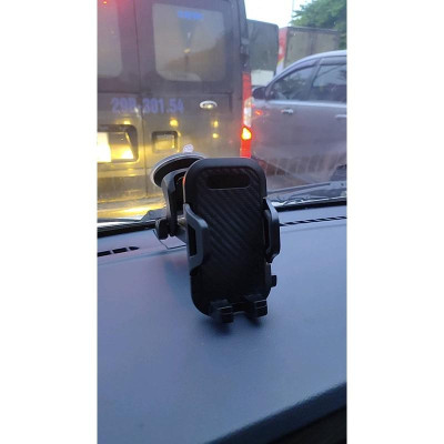 Giá đỡ điện thoại hình chữ nhật dán bàn, taplo ô tô - Giá đỡ điện thoại xe hơi cốc hút chân không siêu chắc gắn kính xe